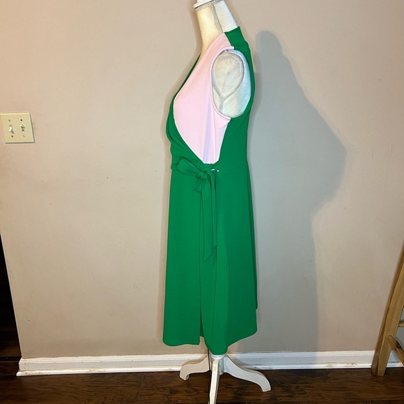 💃🏻Kasper Green and Pink Dress - Picture 3 of 6